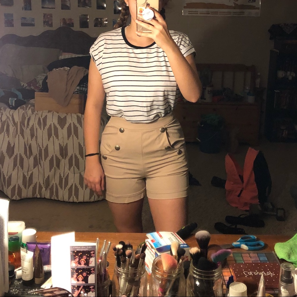 High waisted shorts